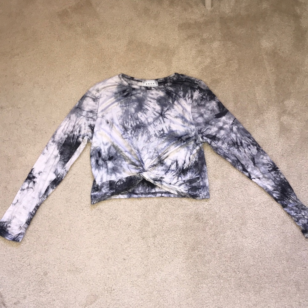 Long sleeve tie dye shirt
